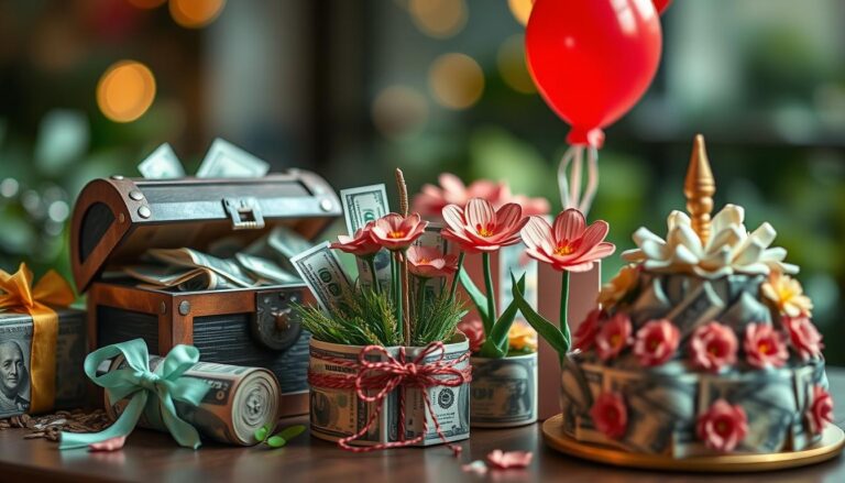 Geld verpacken witzig