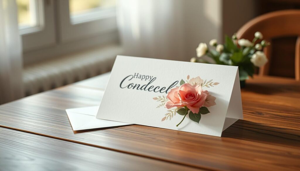 Trauerkarte mit richtiger Zeitpunkt Trauerkarte mit richtiger Zeitpunkt