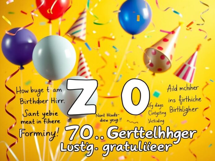 freche Sprüche zum 70. Geburtstag
