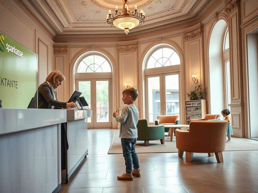Sparkasse Geld auf Konto einzahlen für Kinder