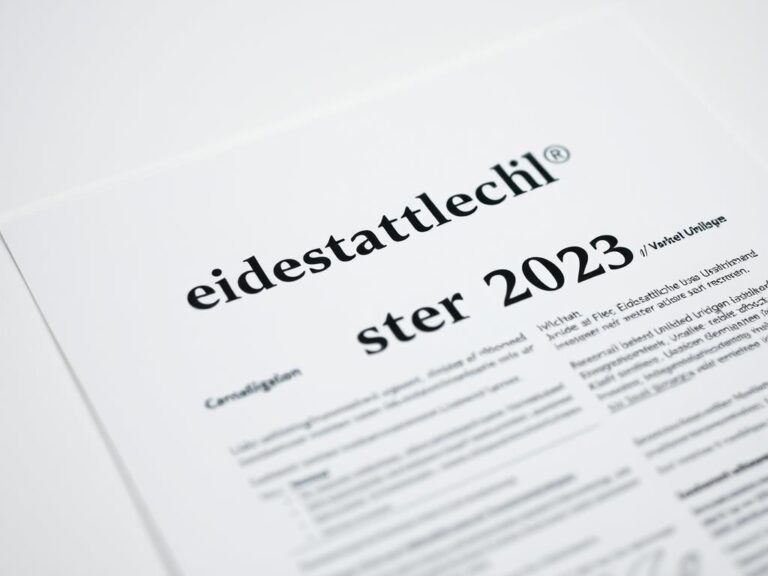 Eidesstattliche Versicherung Muster