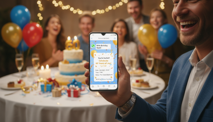 Einladung 60. Geburtstag WhatsApp