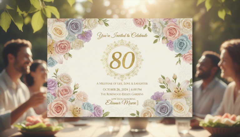 Einladung zum 80. Geburtstag