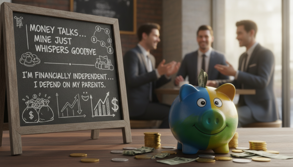 Lustige Zitate Geld und finanzielle Ironie