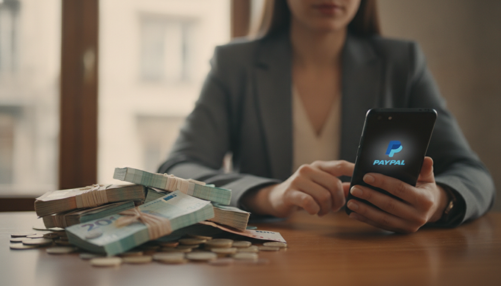 Bargeld und PayPal-Guthaben
